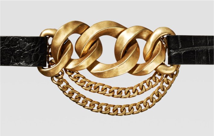 zara chain belt