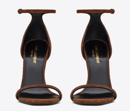 brown saint laurent shoes