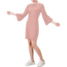 Sea Pink Sundown Bell Sleeve Dress (Model D52) – Rockin Docks Deluxephotos