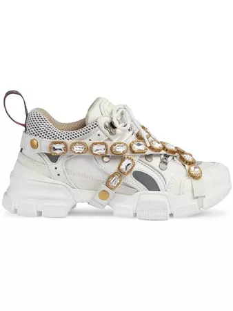 Gucci Flashtrek Sneakers With Removable Crystals - Farfetch