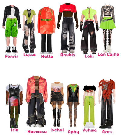 HVST Boy's Choice Full Outfits Neon