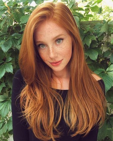 straight red hair