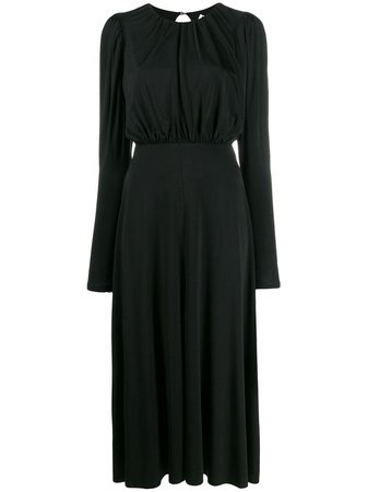 Black Rotate Open Back Dress | Farfetch.com