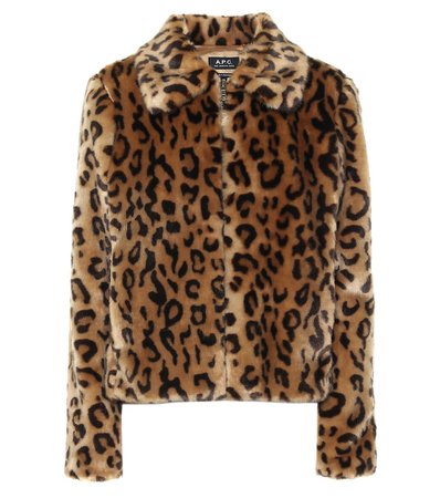 A.P.C. - Margot leopard-print faux fur jacket | Mytheresa