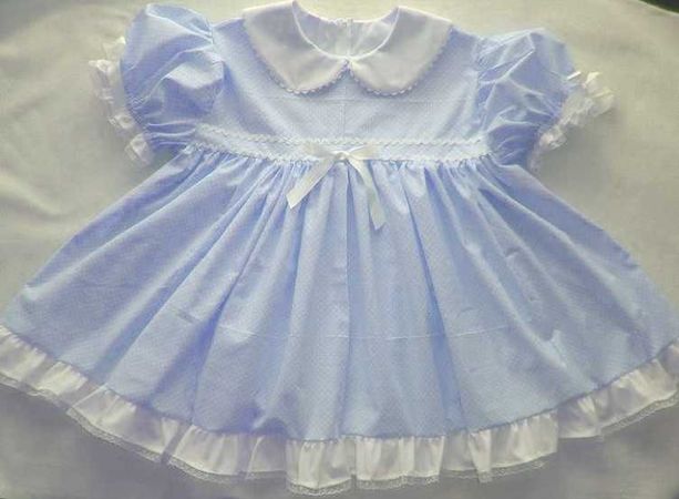 baby doll dress/binkies and bows