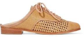 Dracena Woven Leather Slippers