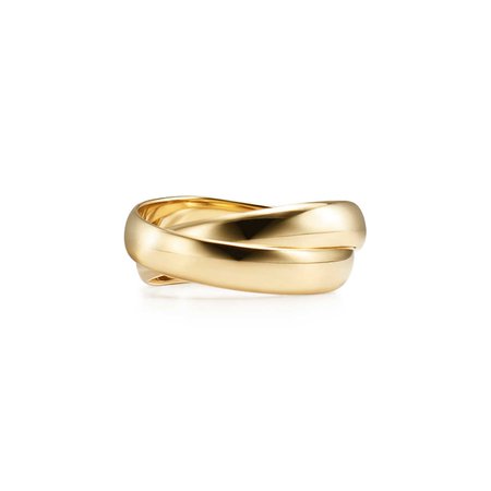 Paloma's Melody two-band ring in 18k gold. | Tiffany & Co.