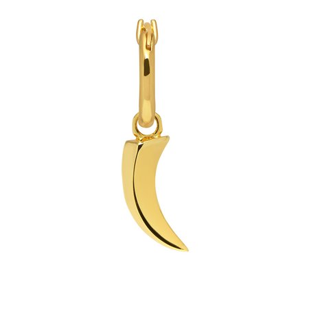 Tiger Claw Hoop Earring In Gold | Northskull | Wolf & Badger