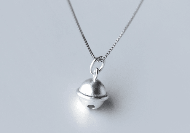 silver bell necklace - Google Search