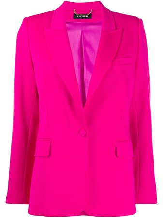 Styland Tailored Peaked Lapel Blazer 103191641 Pink | Farfetch