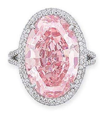 Ring diamond pink