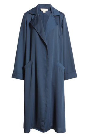 Band of Gypsies Bonjour Trench Coat blue