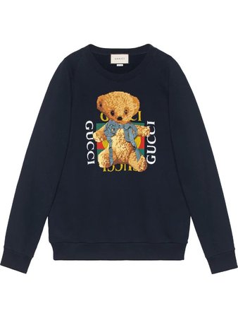 Gucci Gucci logo sweatshirt with teddy bear