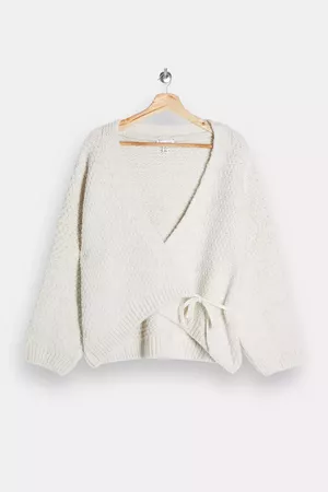 Ivory Chunky Knitted Cardigan | Topshop