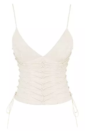 HOUSE OF CB Lace-Up Corset | Nordstrom