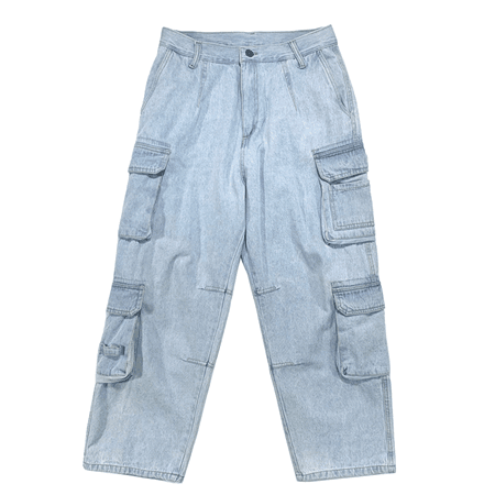JESSICABUURMAN – MOLXI Pocket Wide Leg Denim Jeans