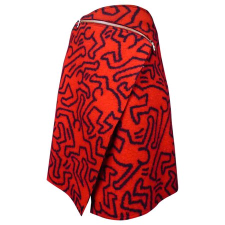 Keith Haring Skirt by Jean-Charles de Castelbajac Circa 1990/2000 For Sale at 1stDibs