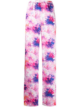 MSGM floral-print Trousers - Farfetch