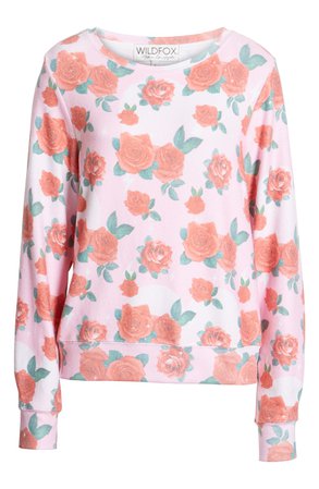 Wildfox Baggy Beach Jumper - Roses Pullover | Nordstrom