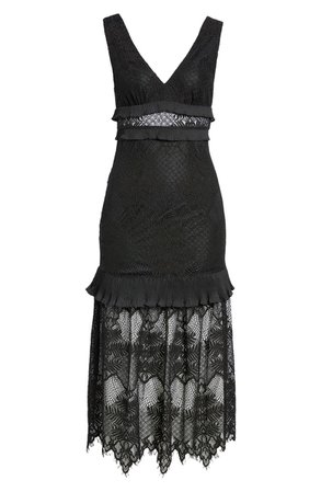 Lulus Sweet Feelings Lace Cocktail Midi Dress | Nordstrom