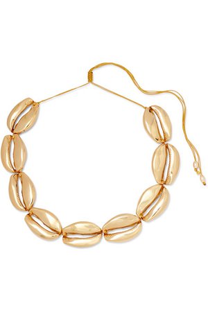 Tohum | Mega Puka gold-plated necklace | NET-A-PORTER.COM