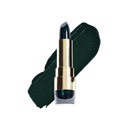 Green glitter lipstick