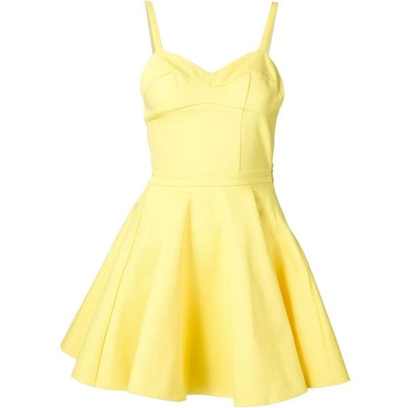 Light Yellow Fit and Flare Dress