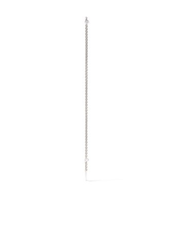 White Bird 18kt White Gold Diamond Single Martine Chain Earring - Farfetch