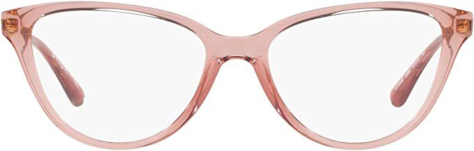 Amazon.com: Vogue Eyewear Women's VO5258 Cat Eye Prescription Eyeglass Frames, Transparent Pink/Demo Lens, 51 mm : Clothing, Shoes & Jewelry