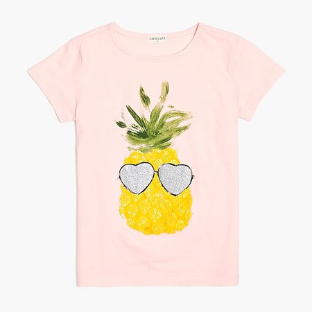 J.Crew Factory: Girls' pineapple graphic T-shirt