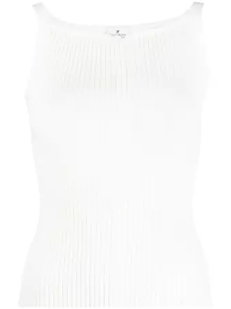 Courrèges ribbed-knit Vest Top - Farfetch
