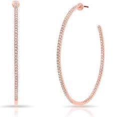 rose gold hoops - Google Search
