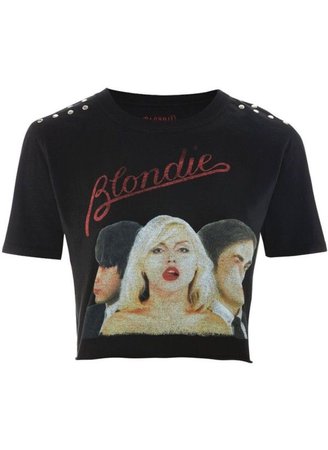 Blondie 80s crop tee shirt