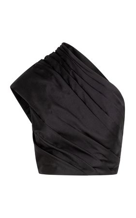 One-Shoulder Silk-Shantung Top By Heirlome | Moda Operandi