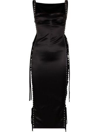 Dolce & Gabbana lace-detail Sleeveless Midi Dress - Farfetch