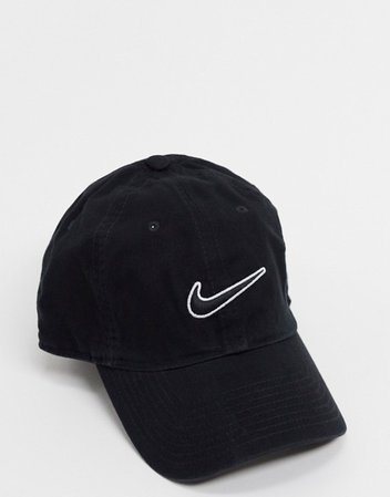 Nike Swoosh Cap In Black | ASOS