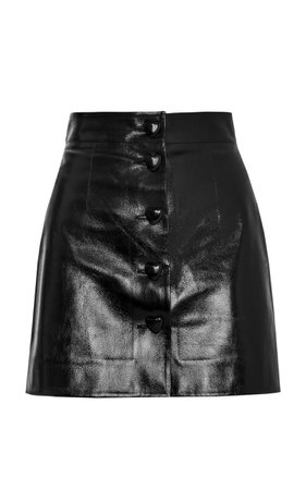Faux Leather Mini Skirt by George Keburia | Moda Operandi