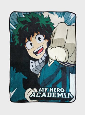 My Hero Academia Deku Punch Throw Blanket