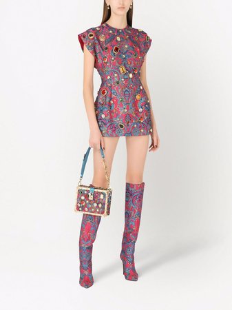 Dolce & Gabbana crystal-embellished Mini Dress - Farfetch