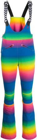 Isola rainbow-print overalls