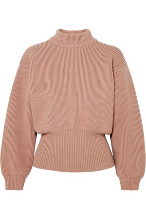 Alaïa | Ribbed wool-blend turtleneck sweater | NET-A-PORTER.COM