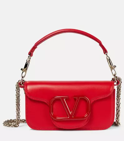 Valentino Garavani - Locò Medium leather shoulder bag | Mytheresa