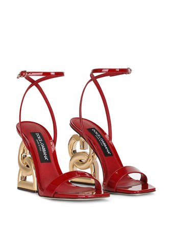 Dolce & Gabbana logo heel open-toe sandals - FARFETCH