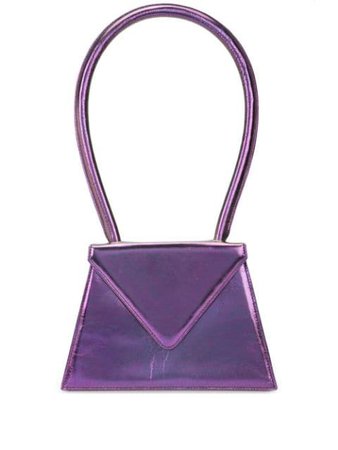 Amélie Pichard Metallic Flat Bag APS007C017605WEB Purple | Farfetch