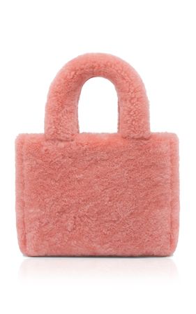 Giuly Shearling Top Handle Bag By Amina Muaddi | Moda Operandi