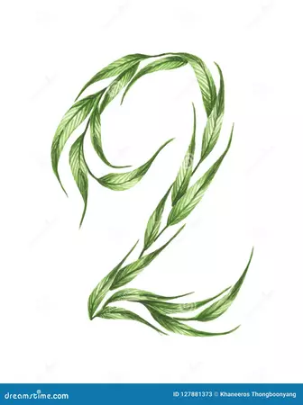 number-symbol-green-leaves-texture-watercolor-illustration-number-alphabet-green-leaves-numbers-leaves-isolated-127881373.jpg (1261×1690)