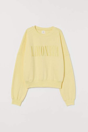 Boxy Sweatshirt - Yellow