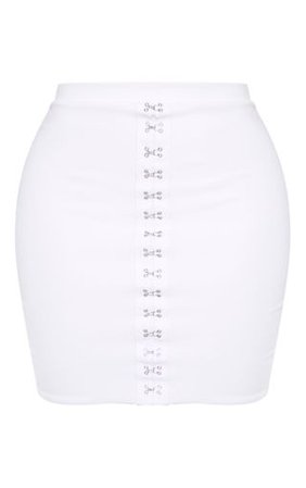 Shape White Eyelet Detail Mini Skirt | PrettyLittleThing