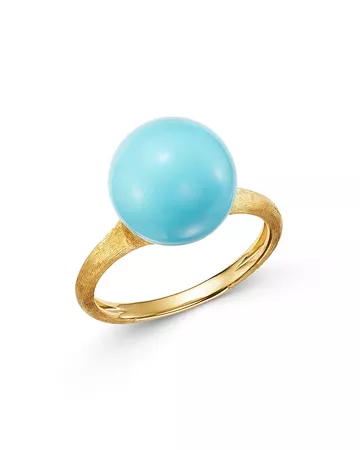 Marco Bicego 18K Yellow Gold Ring with Turquoise | Bloomingdale's