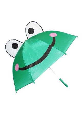 frog green umbrella png filler